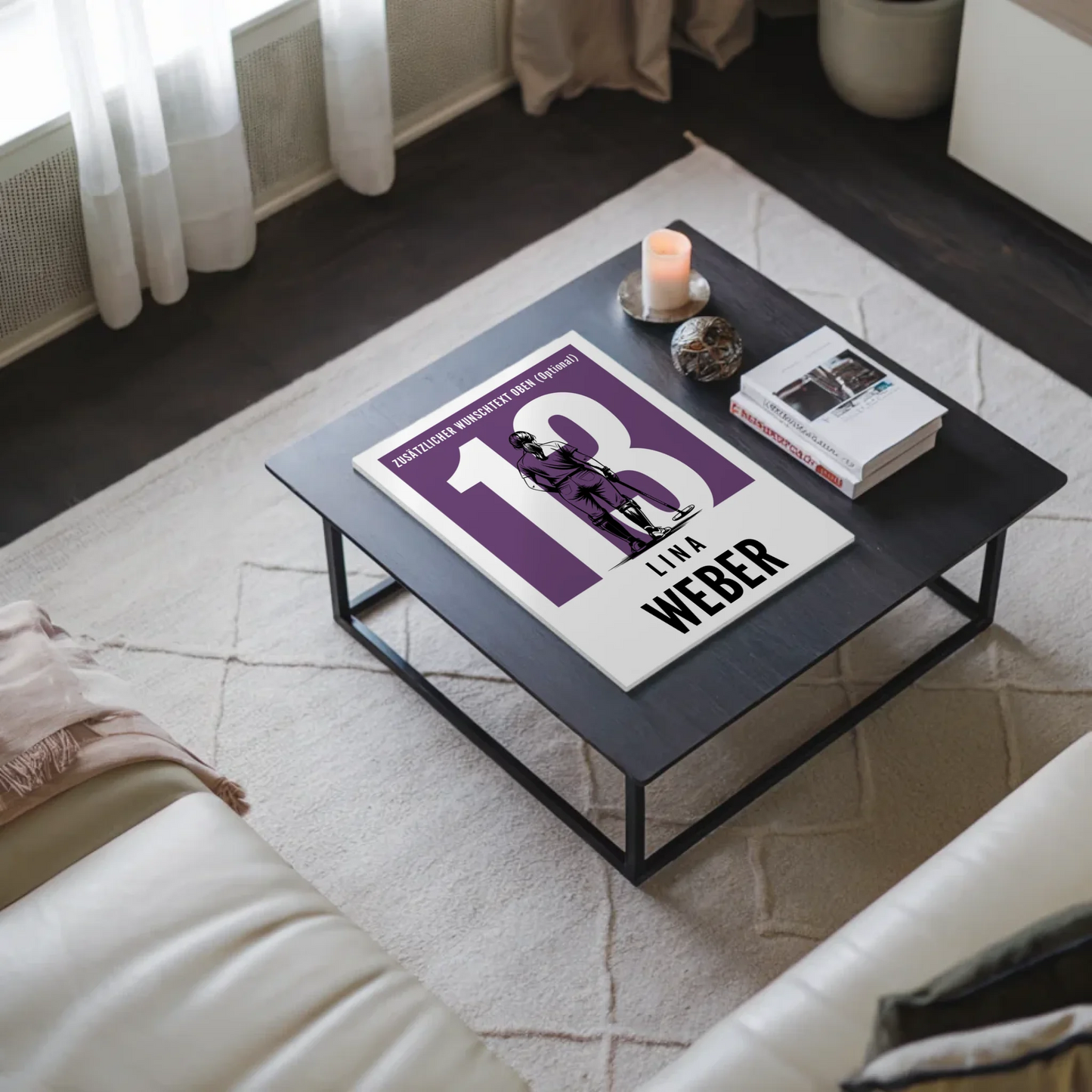 Fotoboard Personalisiertes Wandbild Polo Polospielerin Geschenk für Tocher Freundin