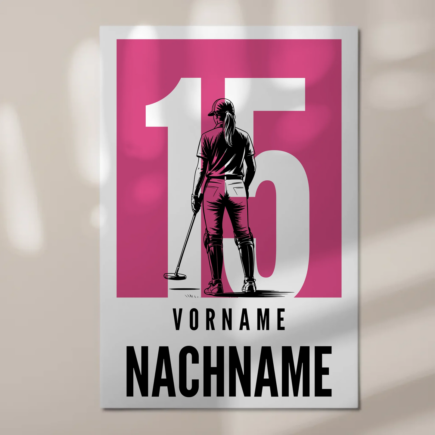 Personalisiertes Fotoboard Magnetisch Polo Polospielerin Geschenk für Tochter