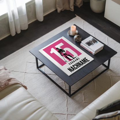 Personalisiertes Fotoboard Magnetisch Polo Polospielerin Geschenk für Tochter