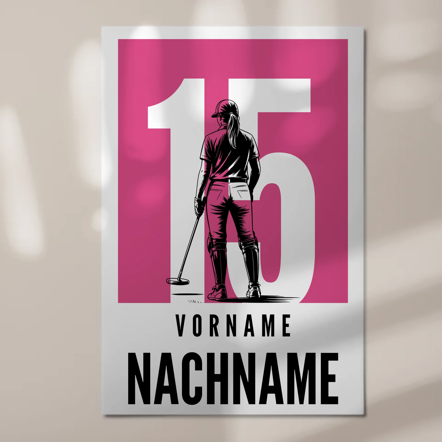 Personalisiertes Fotoboard Magnetisch Polo Polospielerin Geschenk für Tochter