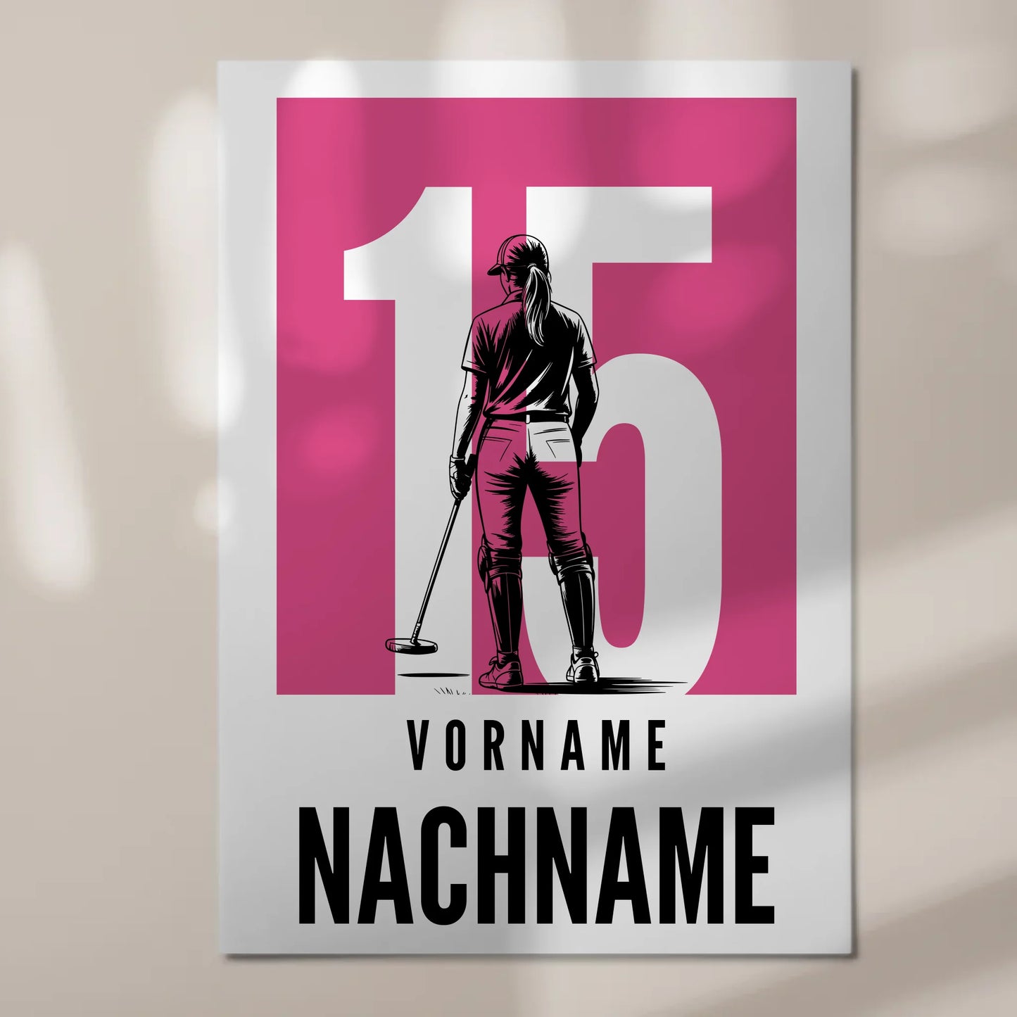 Personalisiertes Fotoboard Magnetisch Polo Polospielerin Geschenk für Tochter