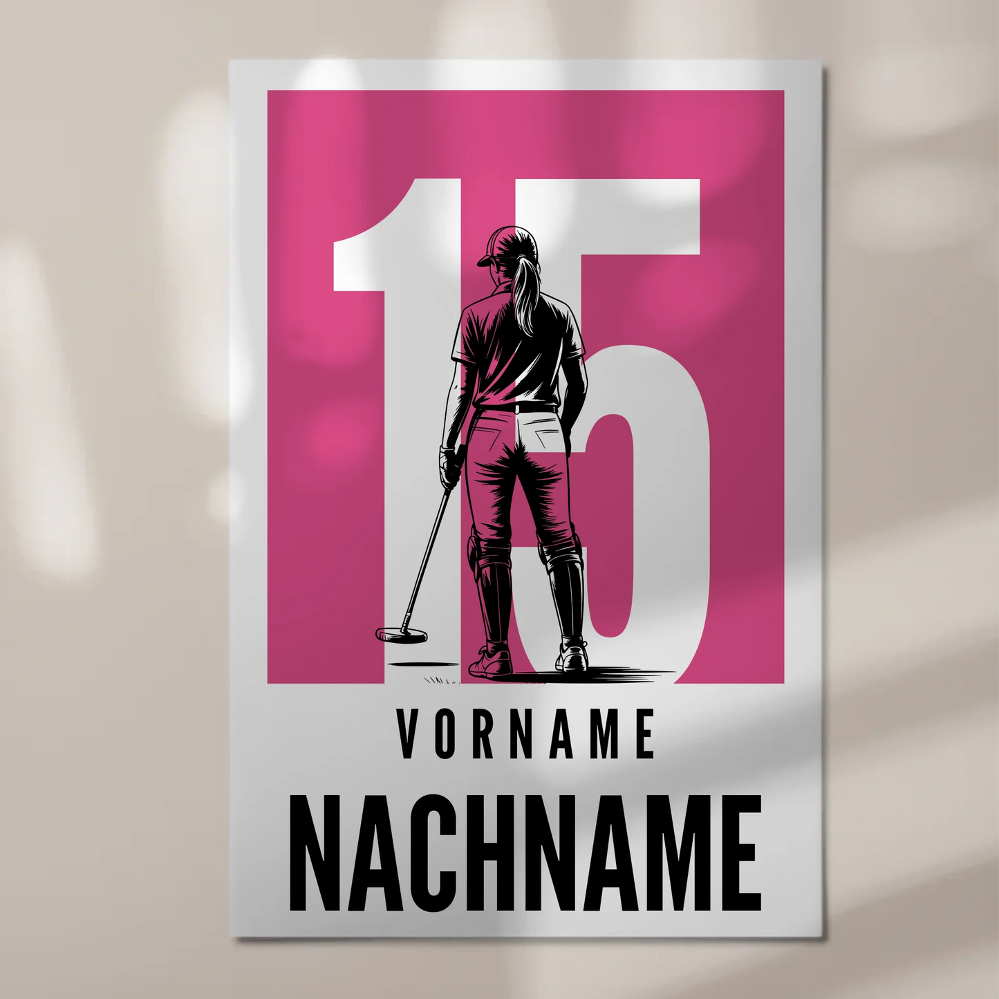 Personalisiertes Fotoboard Magnetisch Polo Polospielerin Geschenk für Tochter