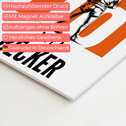 Sport Fotoboard Magnetisches Wandbild Rugby Rugbyspielerin Geschenk für Mädchen Turnier Urkunde