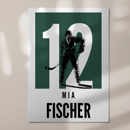 Personalisiertes Fotoboard Magnetisch Eishockey Eishockeyspielerin Geschenk für Tocher Freundin 7