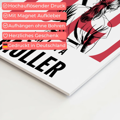 Personalisiertes Fotoboard Magnetisch Baseball Baseballspielerin Geschenk für Tocher Mama Tante Freundin 4