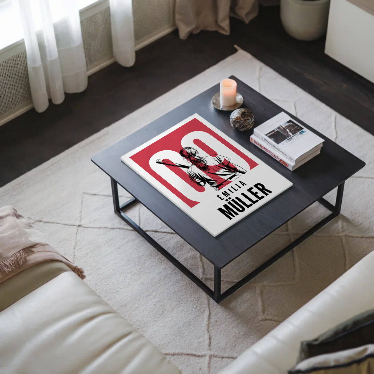 Personalisiertes Fotoboard Magnetisch Baseball Baseballspielerin Geschenk für Tocher Mama Tante Freundin