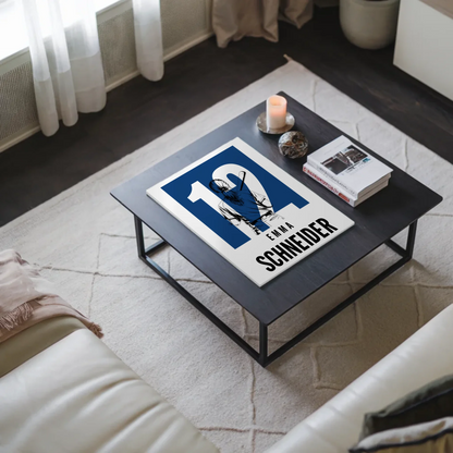 Sport Fotoboard Magnetisches Wandbild Baseball Baseballspielerin Geschenk für Tochter 9