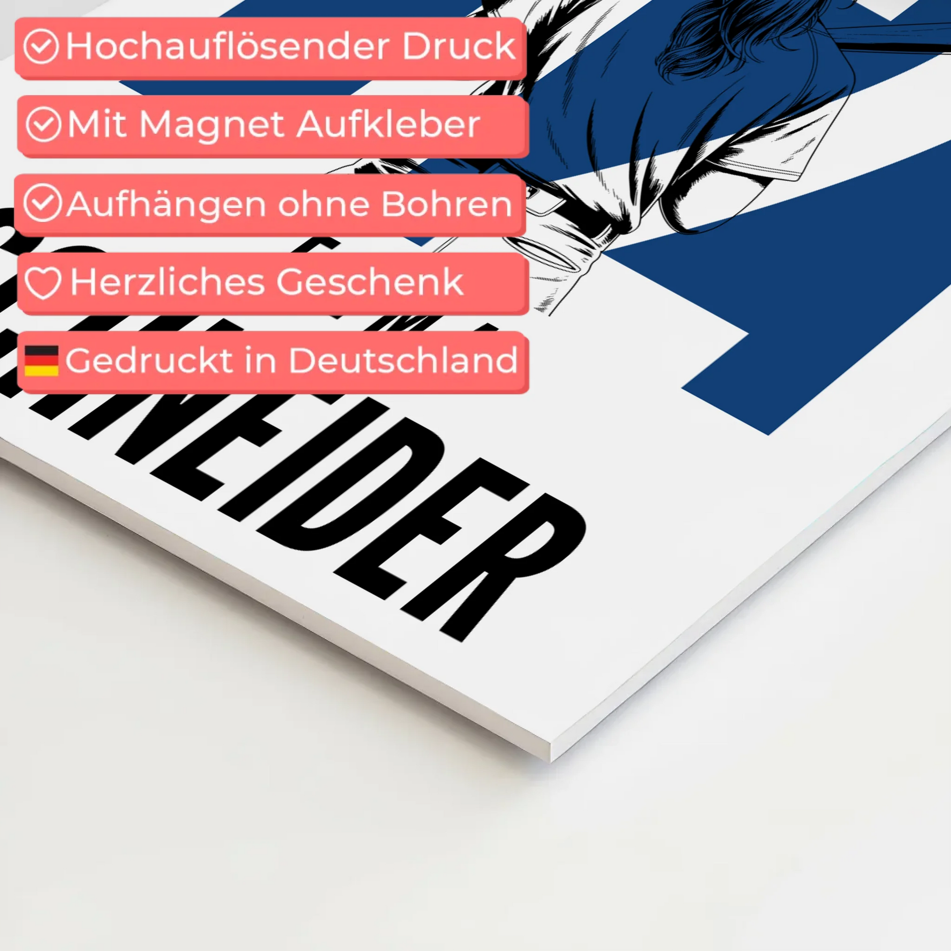 Sport Fotoboard Magnetisches Wandbild Baseball Baseballspielerin Geschenk für Tochter 10