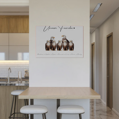 Personalisiertes Familien Fotoboard Adler Familienporträt Geschenk für Mama Papa Oma Opa 2
