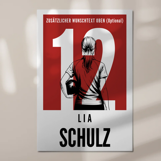 Magnetisches Fotoboard Personalisiert Bowling Bowlerin Geschenk für Mädchen Turnier Urkunde 1