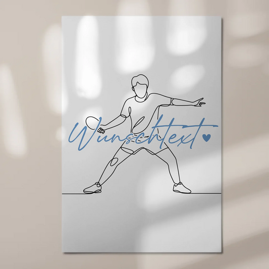 Lineart Fotoboard Magnetisch Personalisiert Tischtennis Geschenk Sohn & Bruder 1