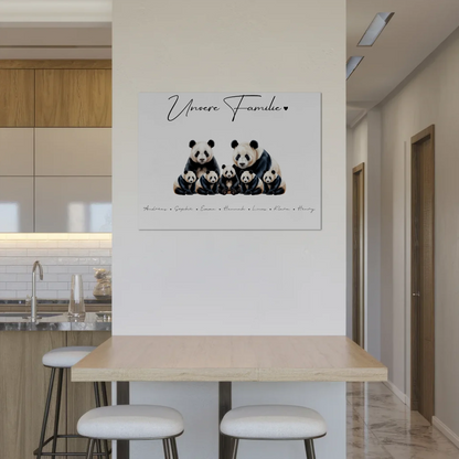 Fotoboard Magnet Poster Familie Panda Familienporträt Geschenk für Papa Mama Oma Opa 8