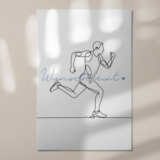 Lineart Fotoboard Magnetisch Personalisiert Ultramarathon Geschenk Sohn & Bruder 1