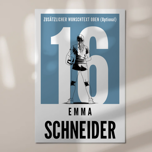 Magnetisches Fotoboard Personalisiert Volleyball Volleyballerin Geschenk für Tocher Freundin 1