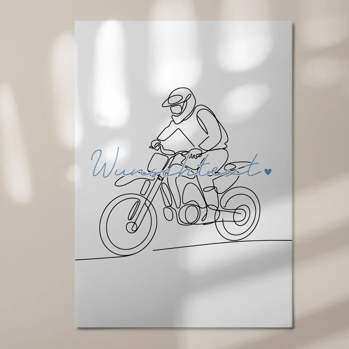 Personalisiertes Fotoboard Magnetisch Lineart Motocross Geschenk Sohn & Bruder 7