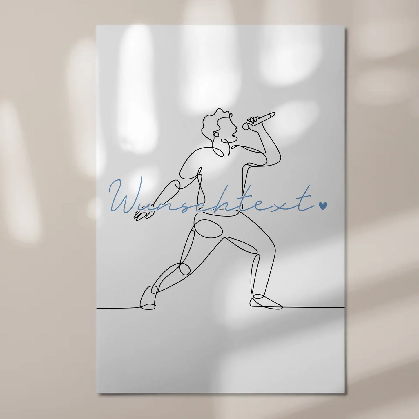 Personalisiertes Fotoboard Magnetisch Lineart Gesang Geschenk Sohn & Bruder 1