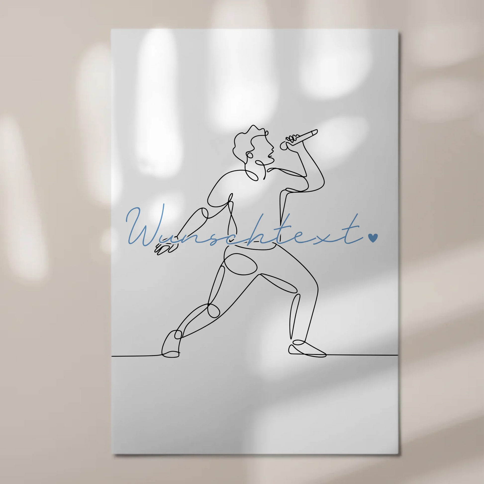 Personalisiertes Fotoboard Magnetisch Lineart Gesang Geschenk Sohn & Bruder 1