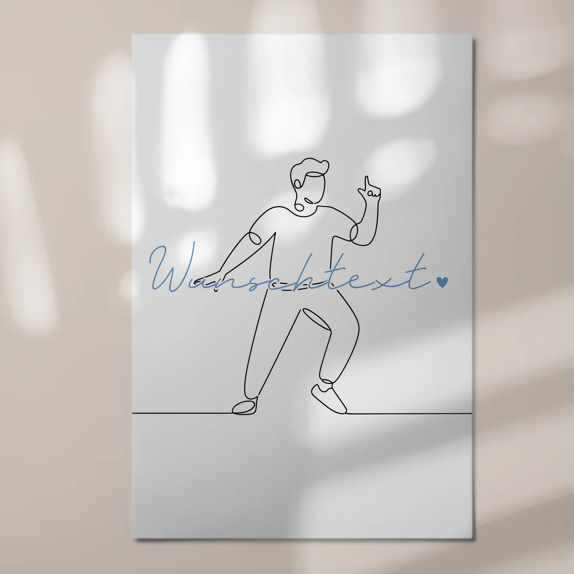 Personalisiertes Fotoboard Magnetisch Lineart Bloggen Geschenk Sohn & Bruder 1