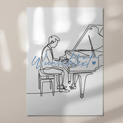 Lineart Fotoboard Magnetisch Personalisiert Klavier Geschenk Sohn & Bruder 7