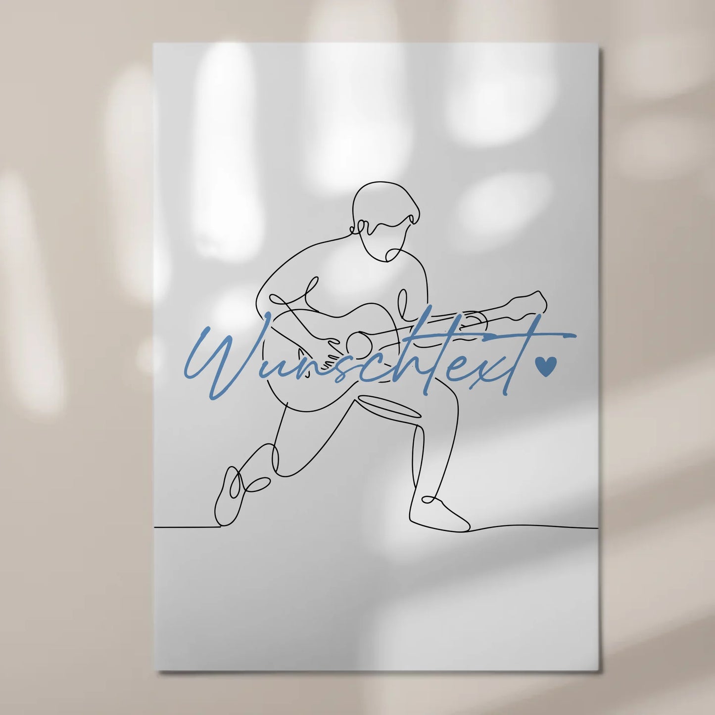 Lineart Fotoboard Magnetisch Personalisiert Gitarre Geschenk Sohn & Bruder 7