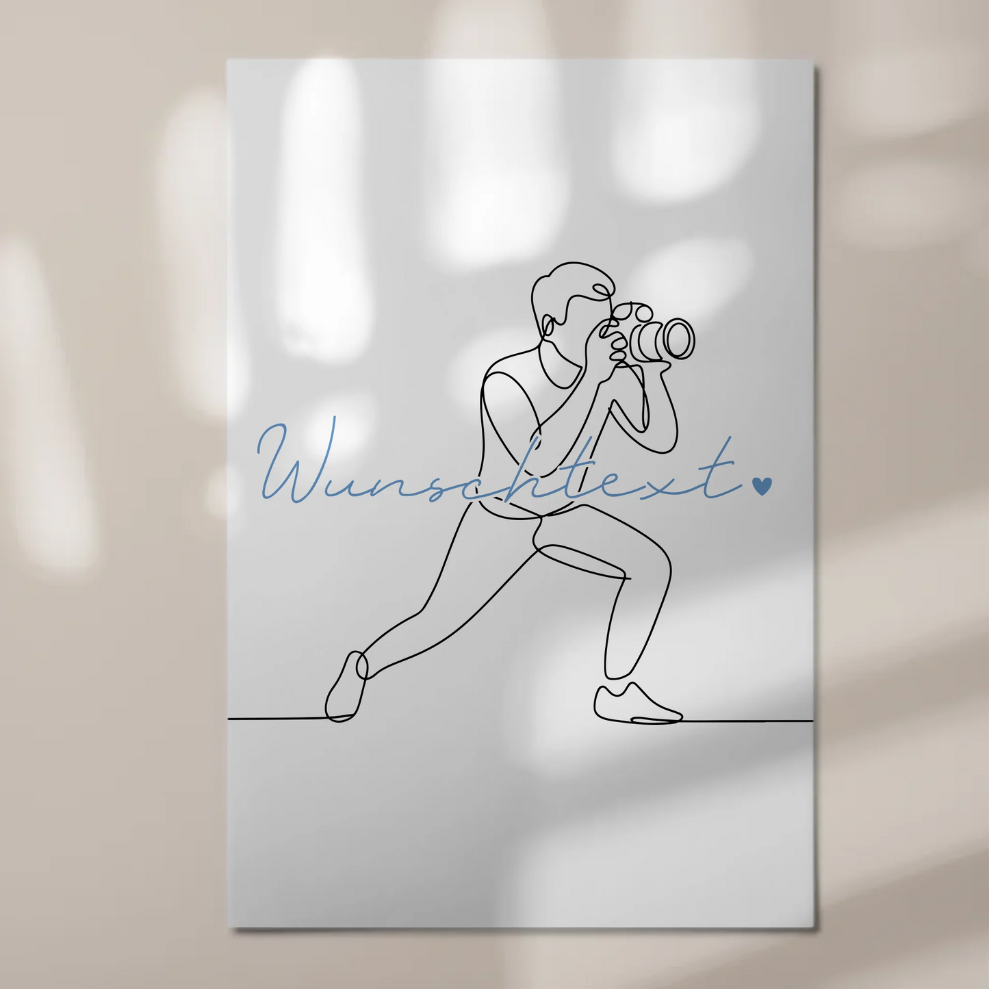 Lineart Fotoboard Magnet Wandbild Fotografie Geschenk Sohn & Bruder 1