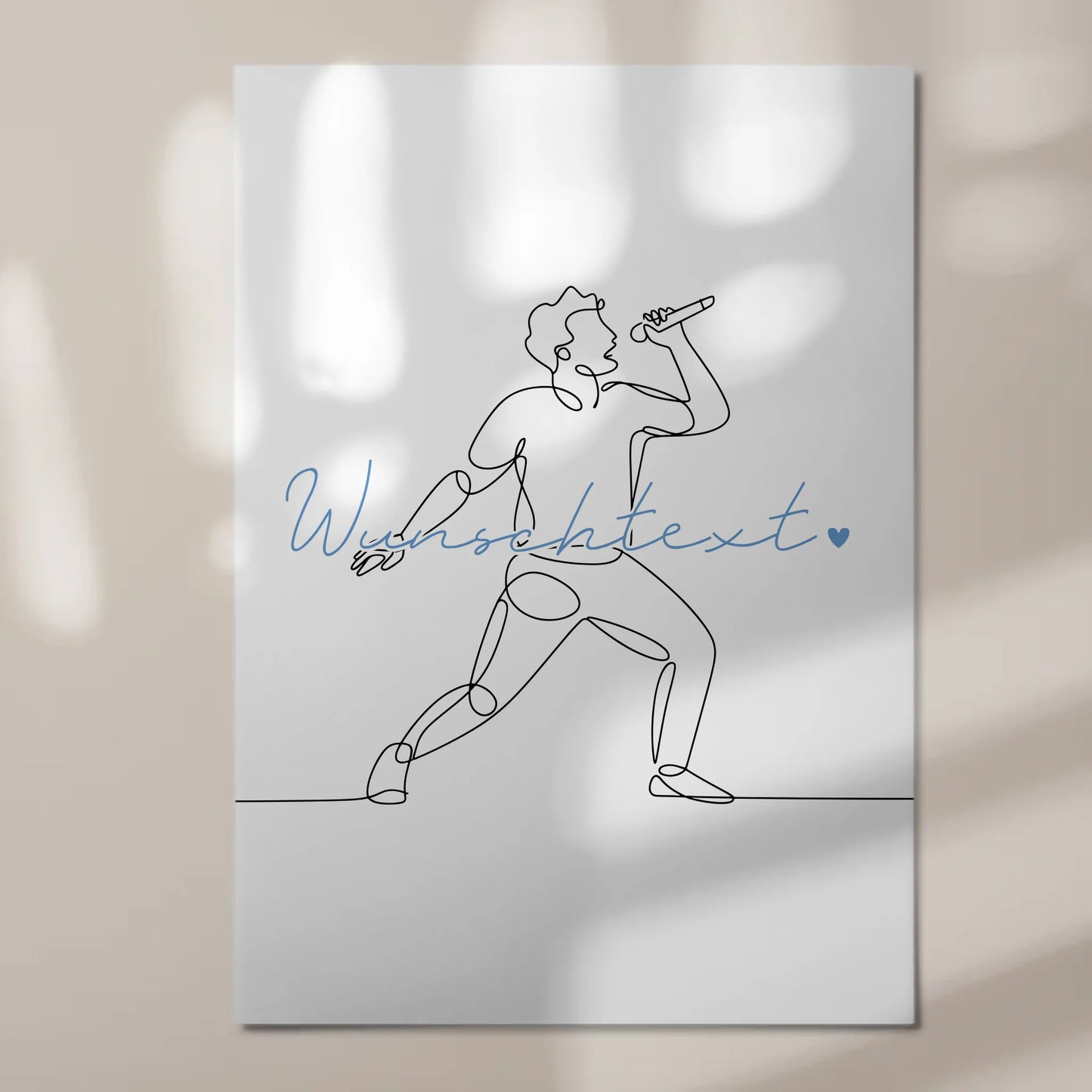 Personalisiertes Fotoboard Magnetisch Lineart Gesang Geschenk Sohn & Bruder 7