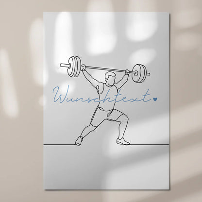 Personalisiertes Fotoboard Magnetisch Lineart Crossfit Geschenk Sohn & Bruder 7