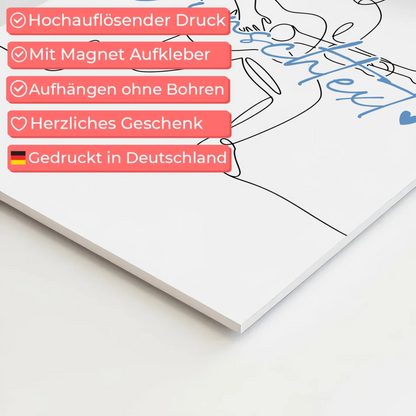 Lineart Fotoboard Magnetisch Personalisiert Gitarre Geschenk Sohn & Bruder 10