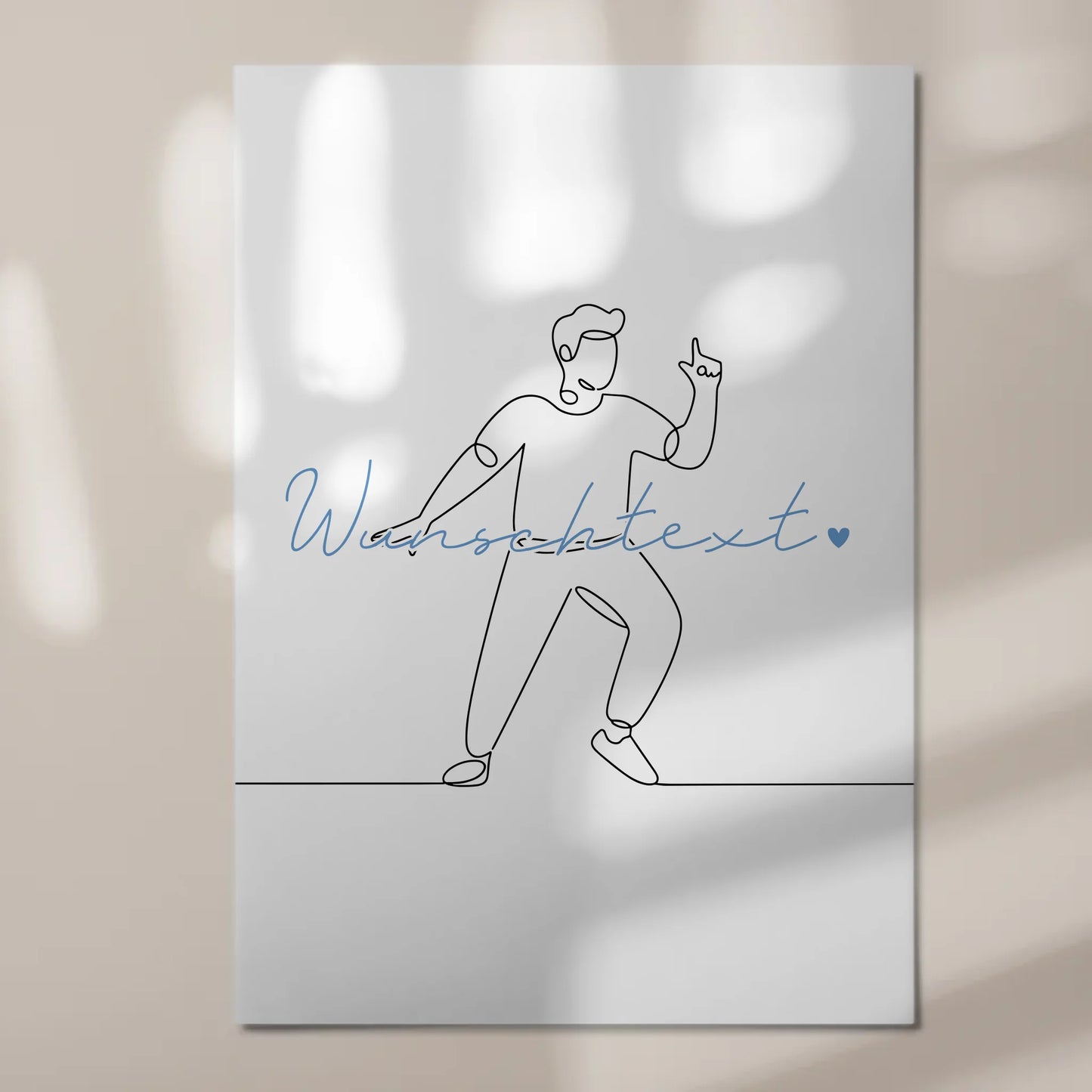 Personalisiertes Fotoboard Magnetisch Lineart Bloggen Geschenk Sohn & Bruder 7