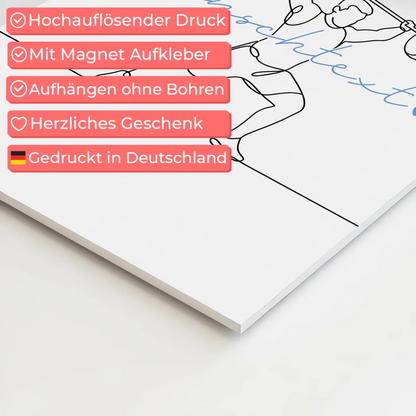 Personalisiertes Fotoboard Magnetisch Lineart Crossfit Geschenk Sohn & Bruder 10