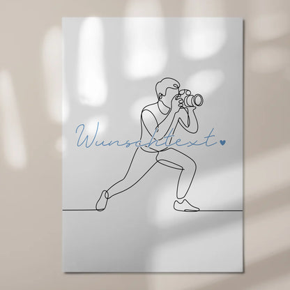 Lineart Fotoboard Magnet Wandbild Fotografie Geschenk Sohn & Bruder 7