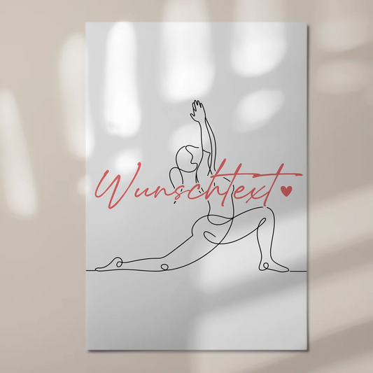 Lineart Fotoboard Magnetisch Personalisiert Yoga Geschenk Tochter & Schwester 1