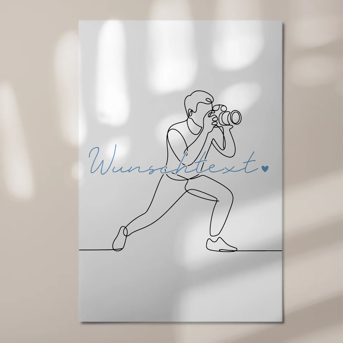 Lineart Fotoboard Magnet Wandbild Fotografie Geschenk Sohn & Bruder