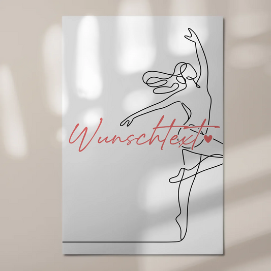 Lineart Fotoboard Magnetisch Personalisiert Tanzen Geschenk Tochter & Schwester 1