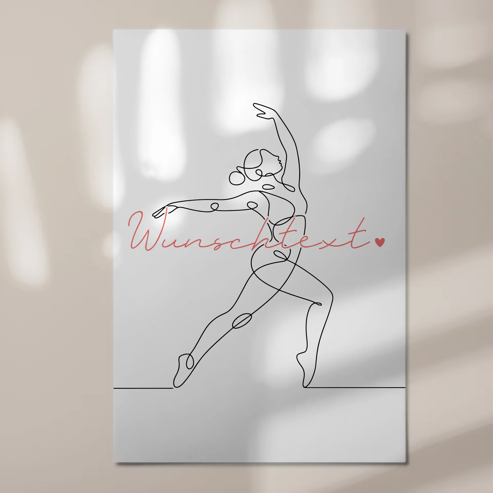 Lineart Fotoboard Magnet Wandbild Tanzsport Geschenk Tochter & Schwester 1