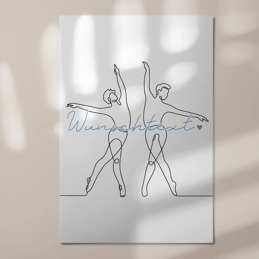 Lineart Fotoboard Magnetisch Personalisiert Ballett Geschenk Sohn & Bruder 1