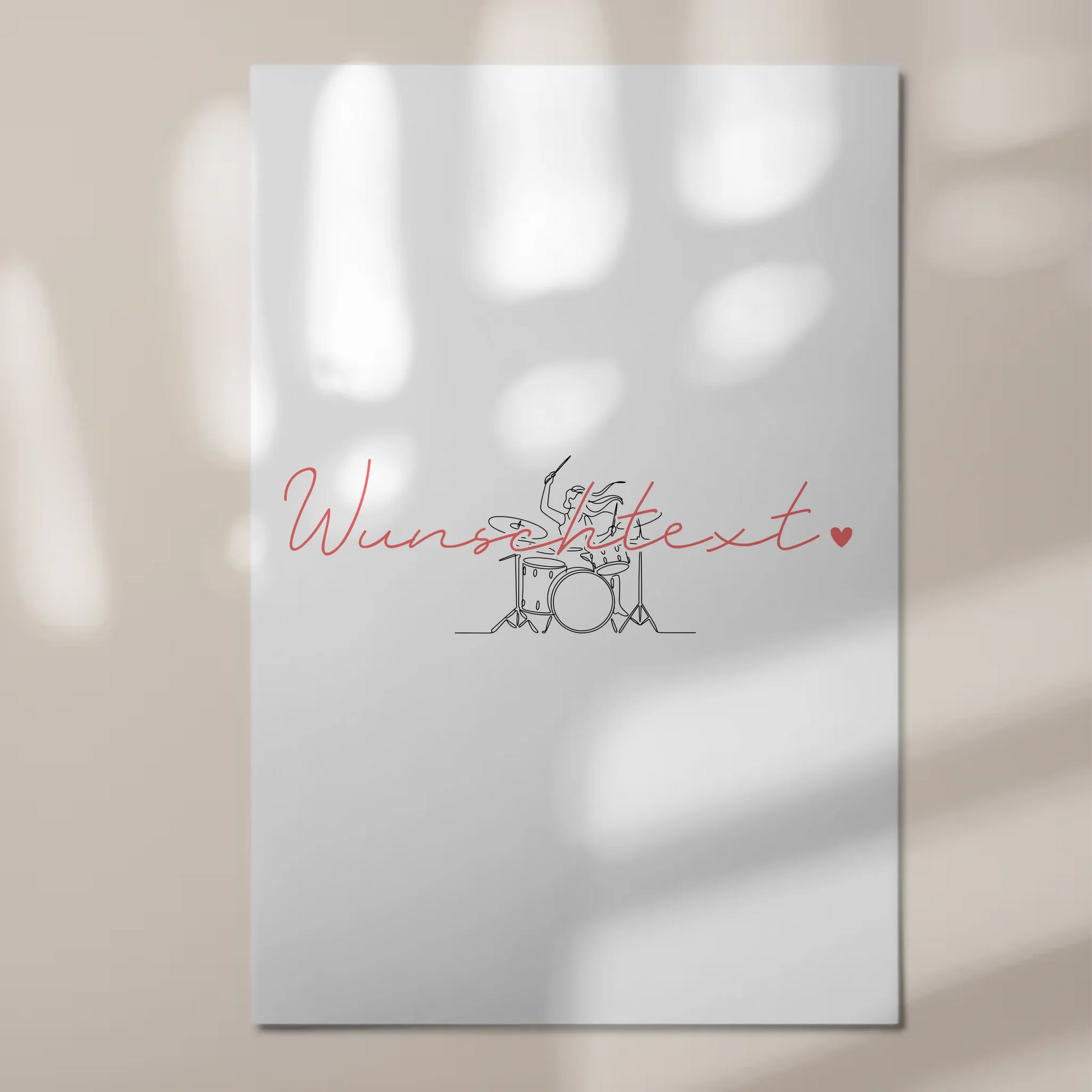 Lineart Fotoboard Magnetisch Personalisiert Schlagzeug Geschenk Tochter & Schwester 1