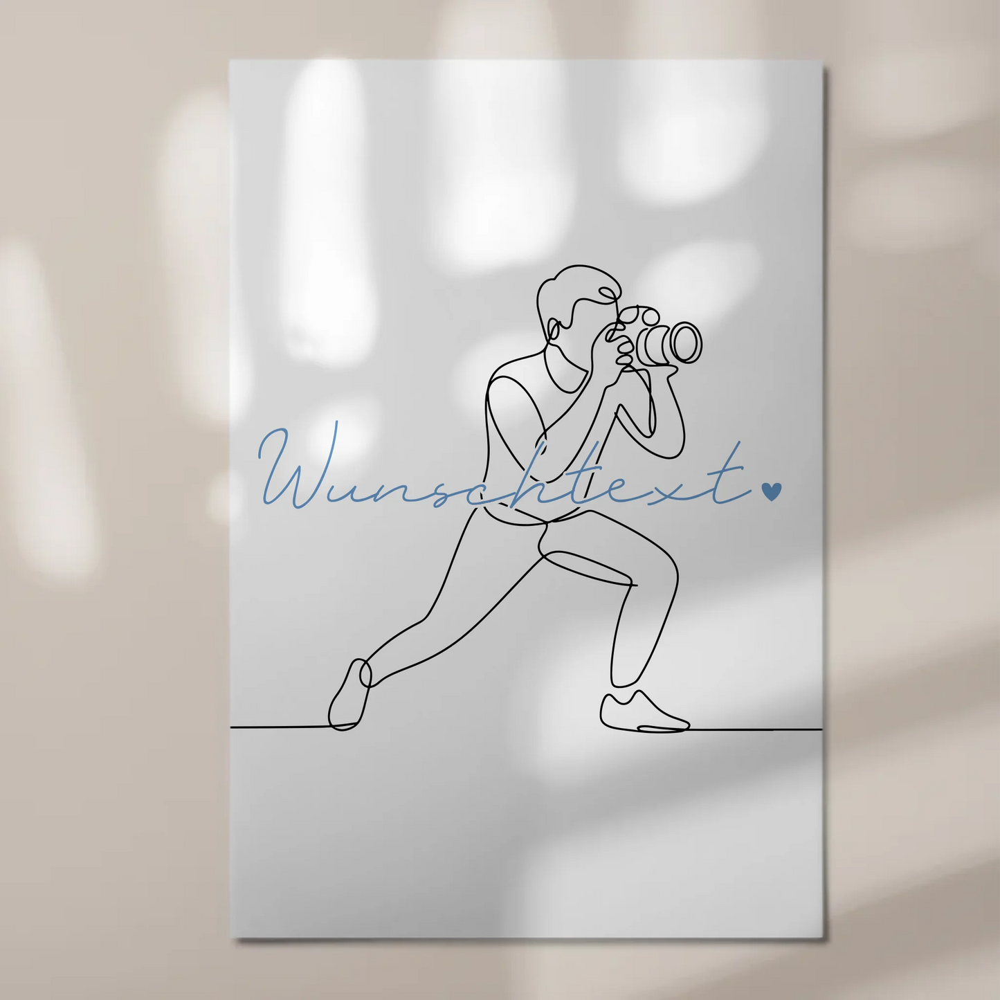 Lineart Fotoboard Magnet Wandbild Fotografie Geschenk Sohn & Bruder