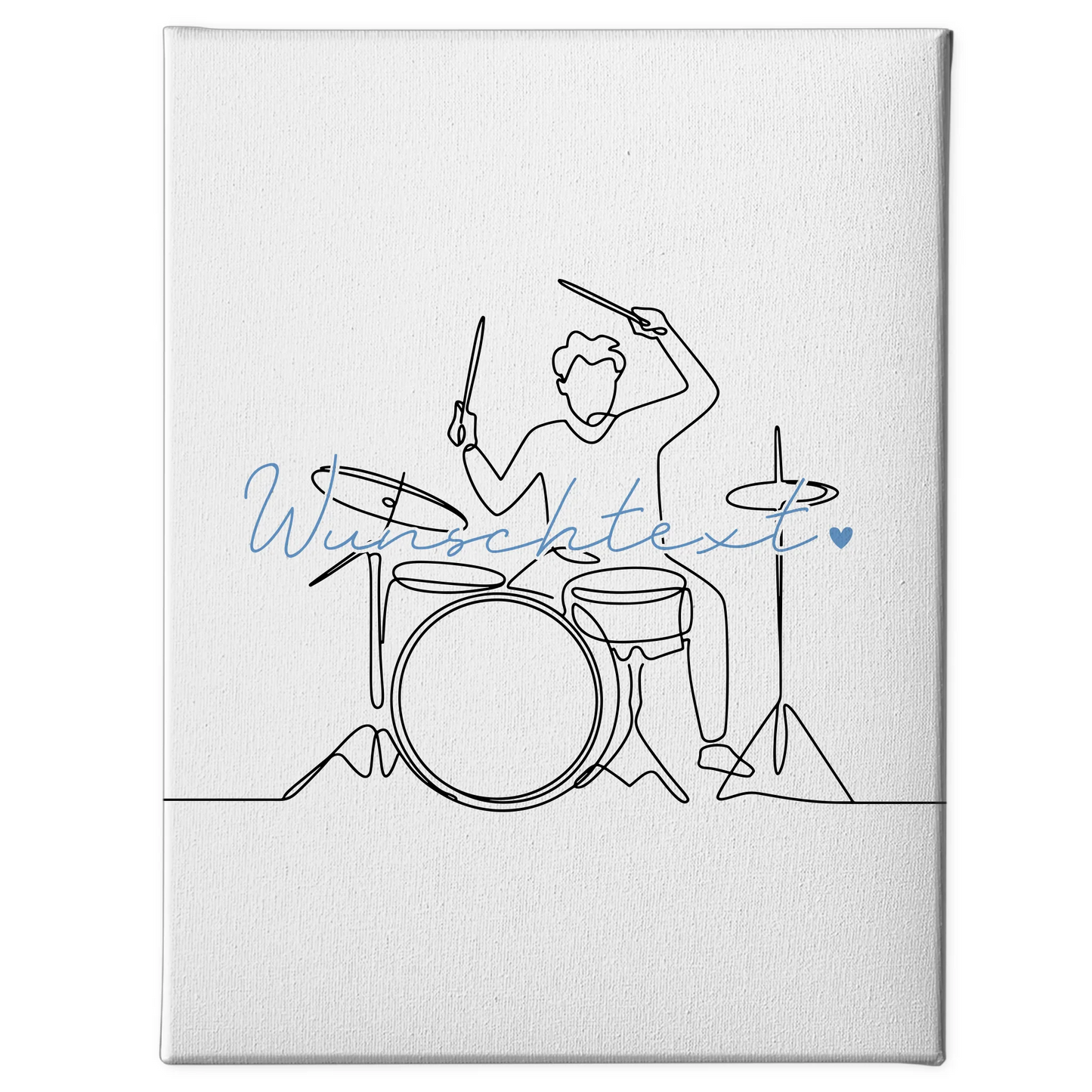 Lineart Leinwand Personalisiert Schlagzeug Geschenk Sohn & Bruder 1