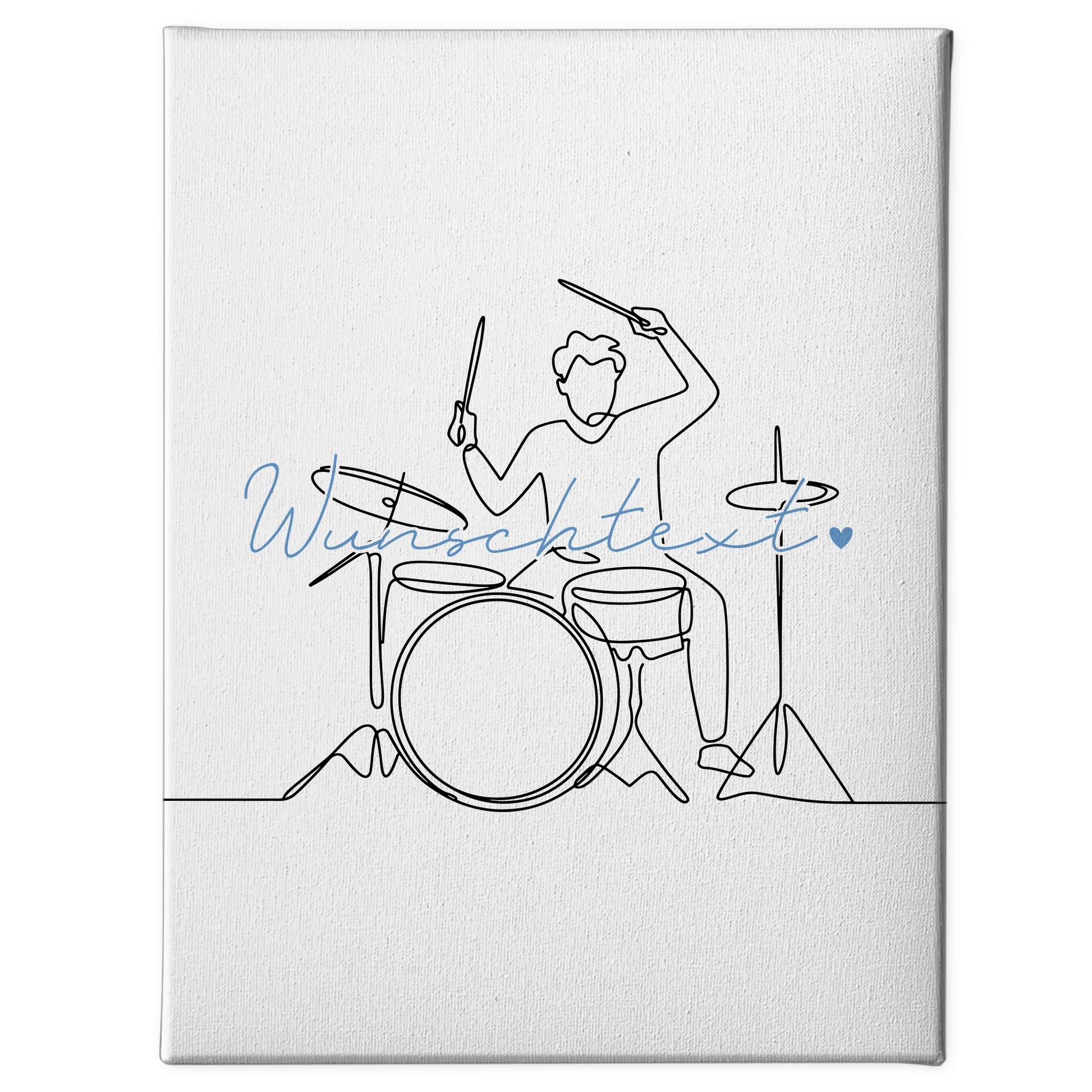 Lineart Leinwand Personalisiert Schlagzeug Geschenk Sohn & Bruder 1