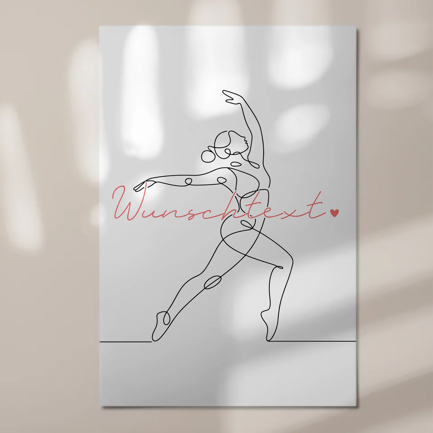 Lineart Fotoboard Magnet Wandbild Tanzsport Geschenk Tochter & Schwester