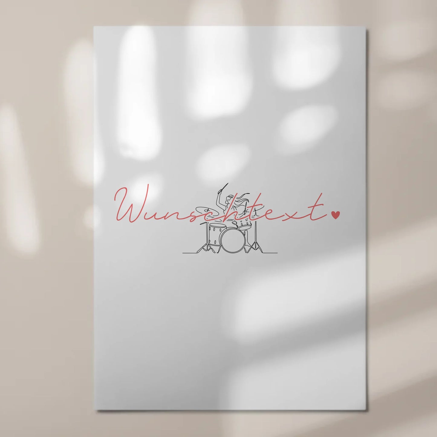 Lineart Fotoboard Magnetisch Personalisiert Schlagzeug Geschenk Tochter & Schwester 7