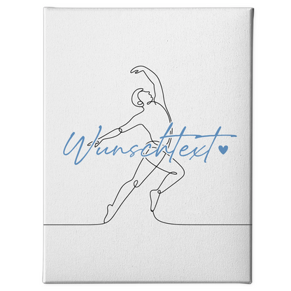 Lineart Leinwand Tanzen Geschenk Sohn & Bruder 1