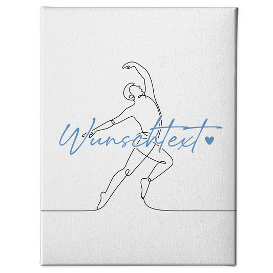 Lineart Leinwand Tanzen Geschenk Sohn & Bruder 1