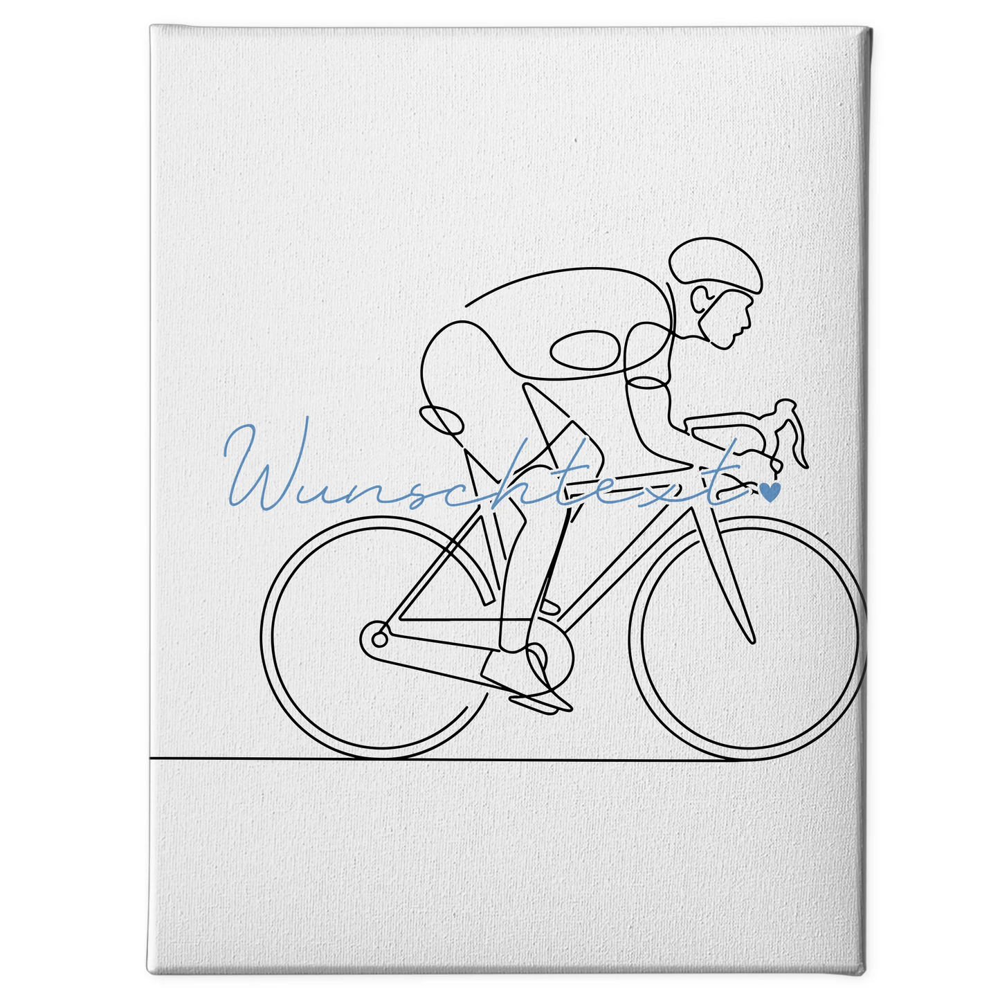 Personalisierte Leinwand Lineart Rennradfahren Geschenk Sohn & Bruder 1