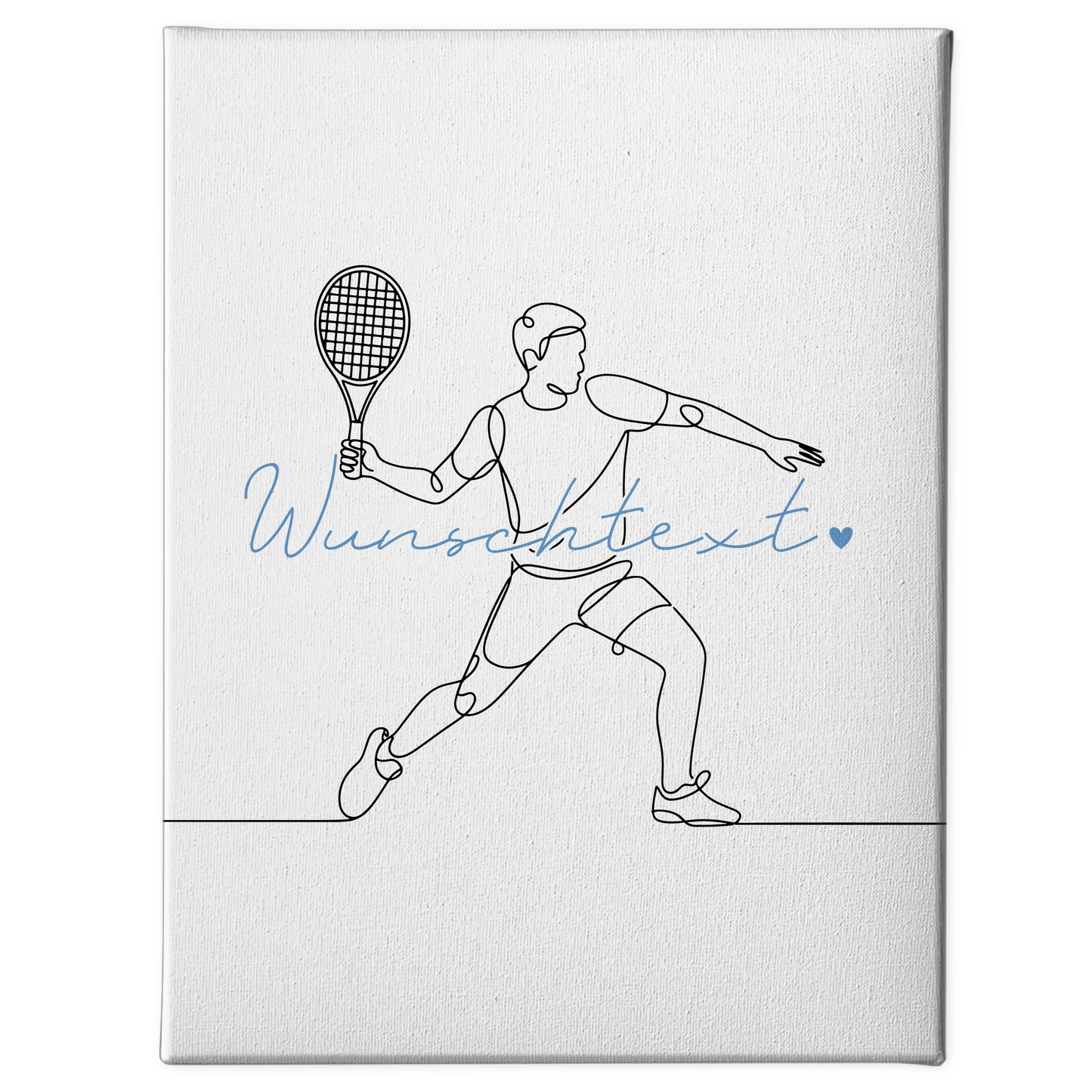 Personalisierte Leinwand Lineart Tennis Geschenk Sohn & Bruder 1
