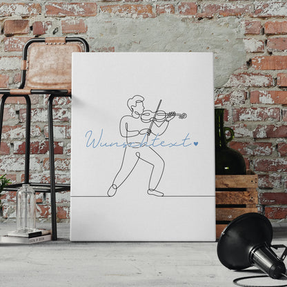 Lineart Leinwand Personalisiert Orchester Geschenk Sohn & Bruder 4