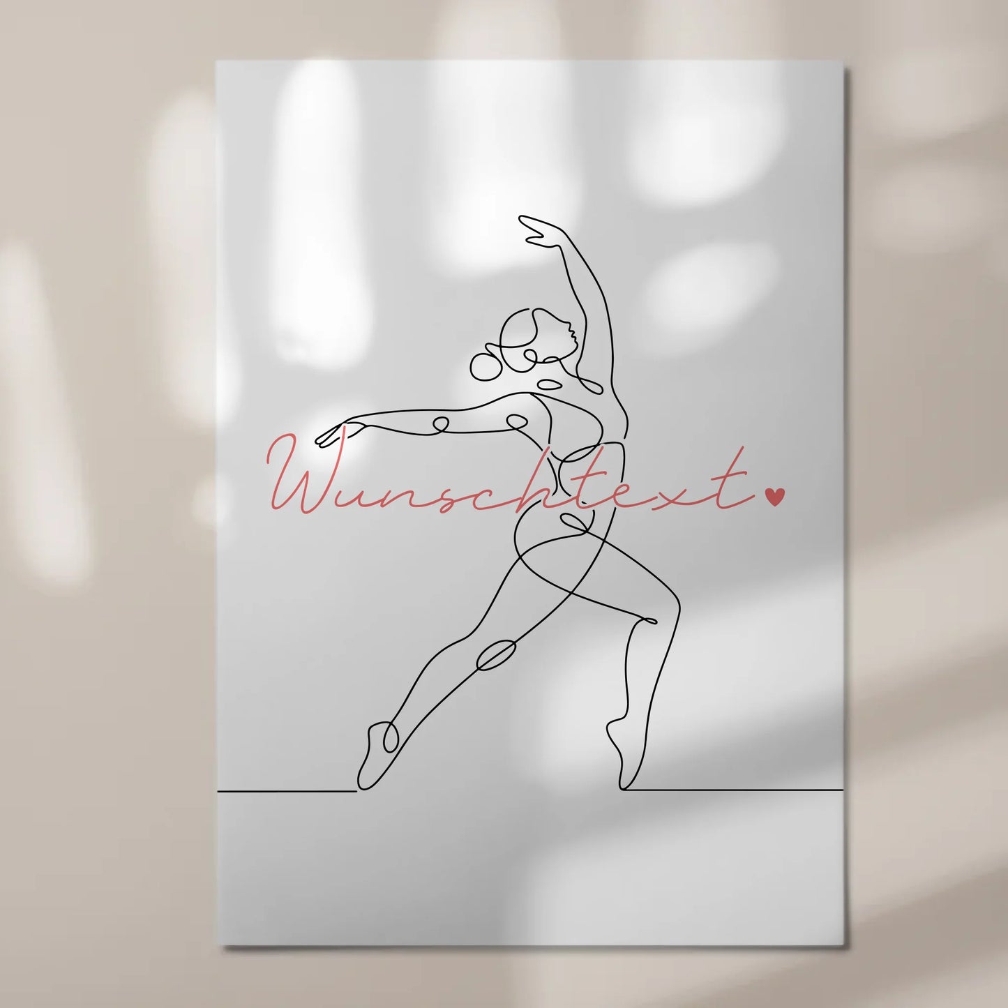 Lineart Fotoboard Magnet Wandbild Tanzsport Geschenk Tochter & Schwester