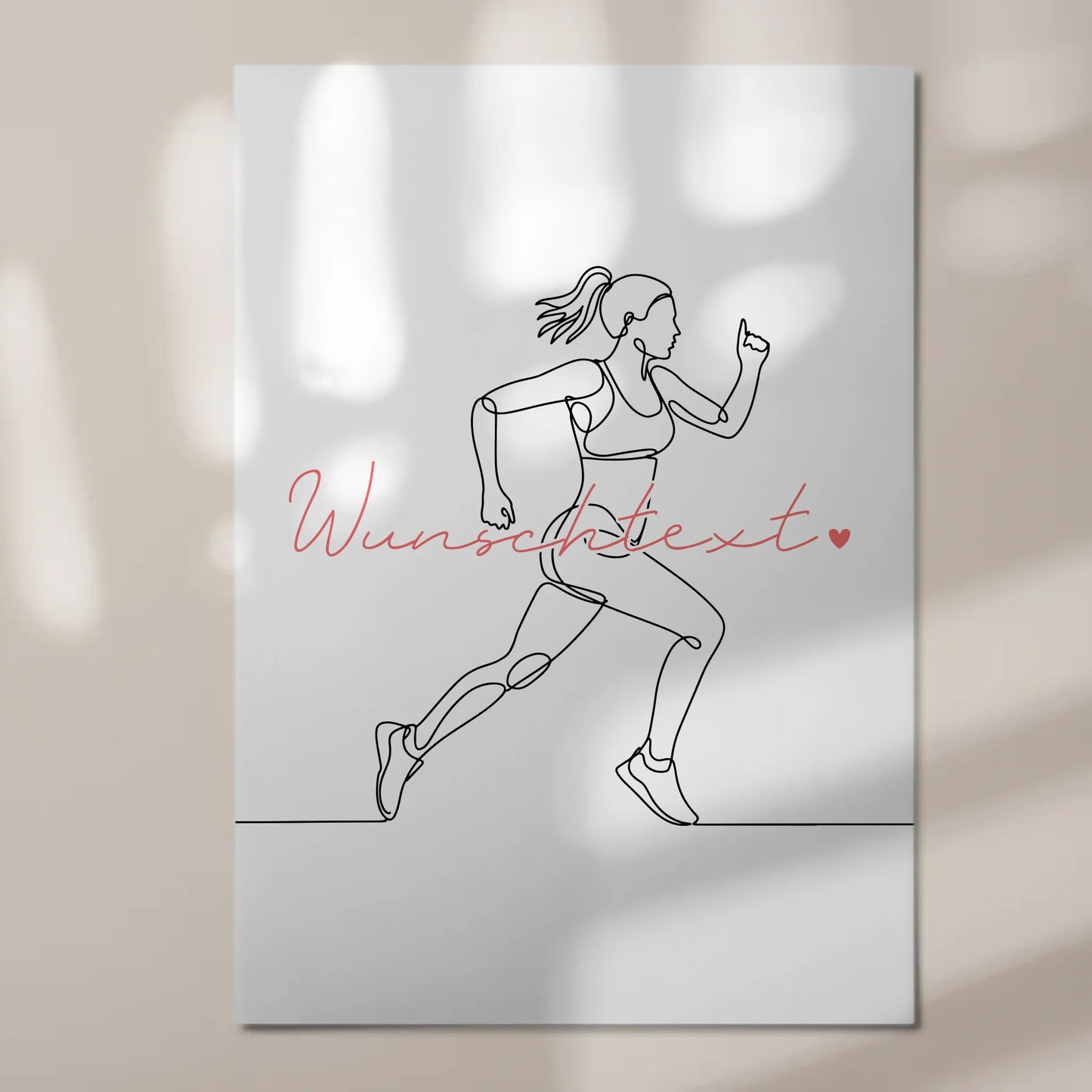 Personalisiertes Fotoboard Magnetisch Lineart Ultramarathon Geschenk Tochter & Schwester