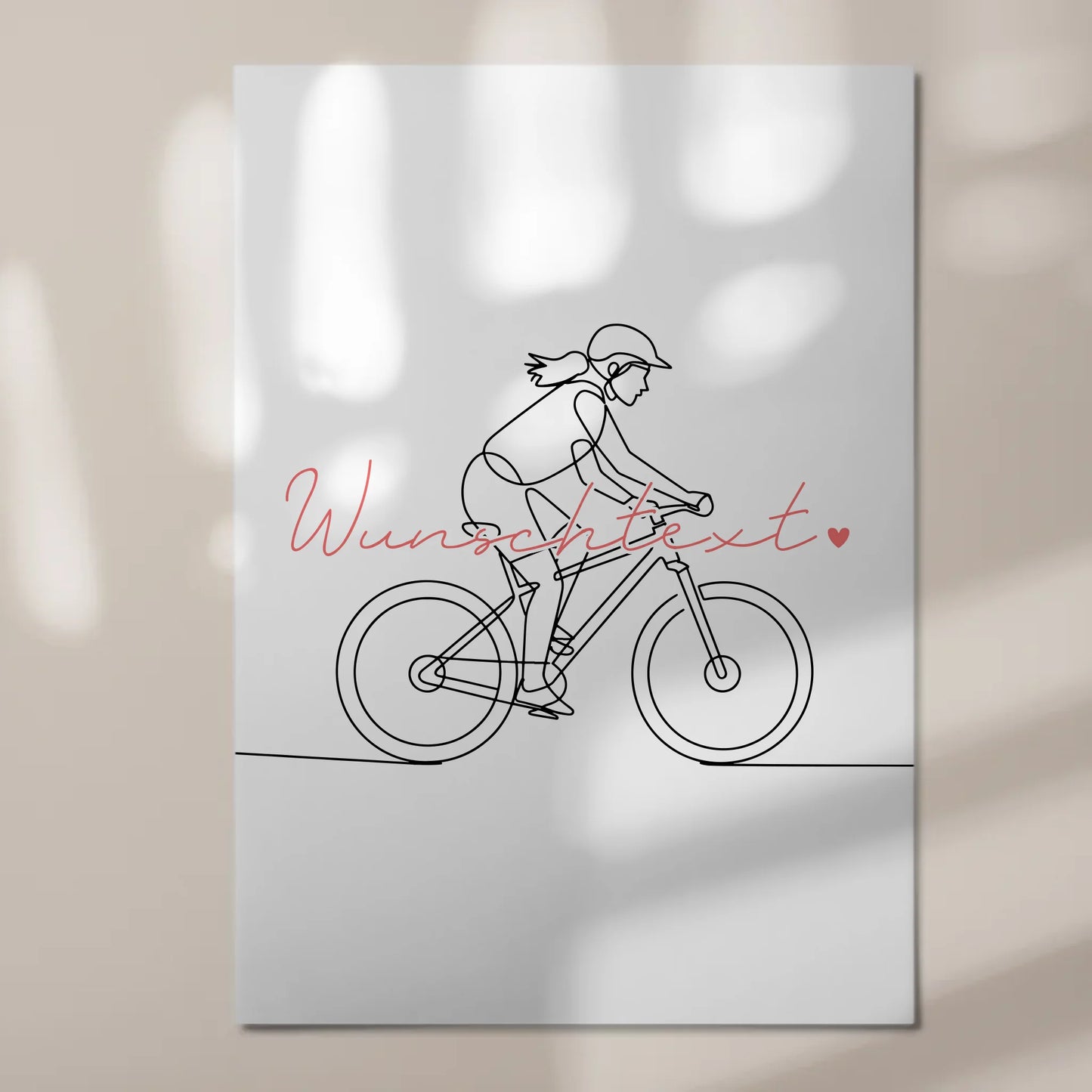 Personalisiertes Fotoboard Magnetisch Lineart Mountainbiken Geschenk Tochter & Schwester 7